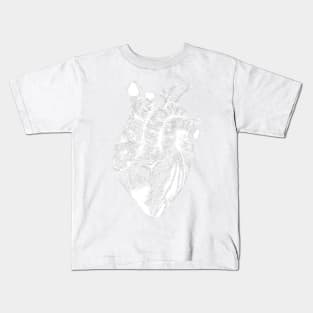 pen and ink heart drawing white transparent Kids T-Shirt